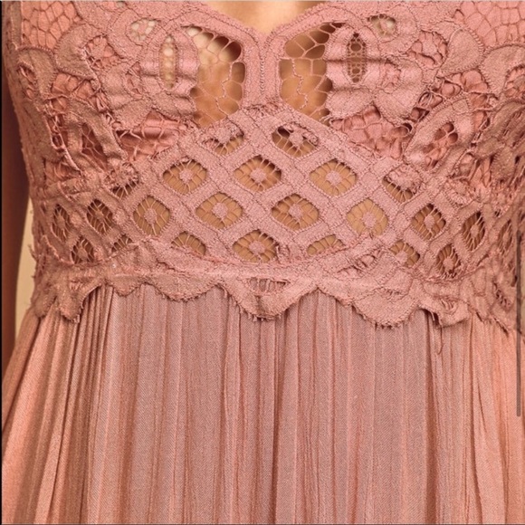 NWT Free People Adella Maxi Slip Dress Pink - Picture 4 of 8
